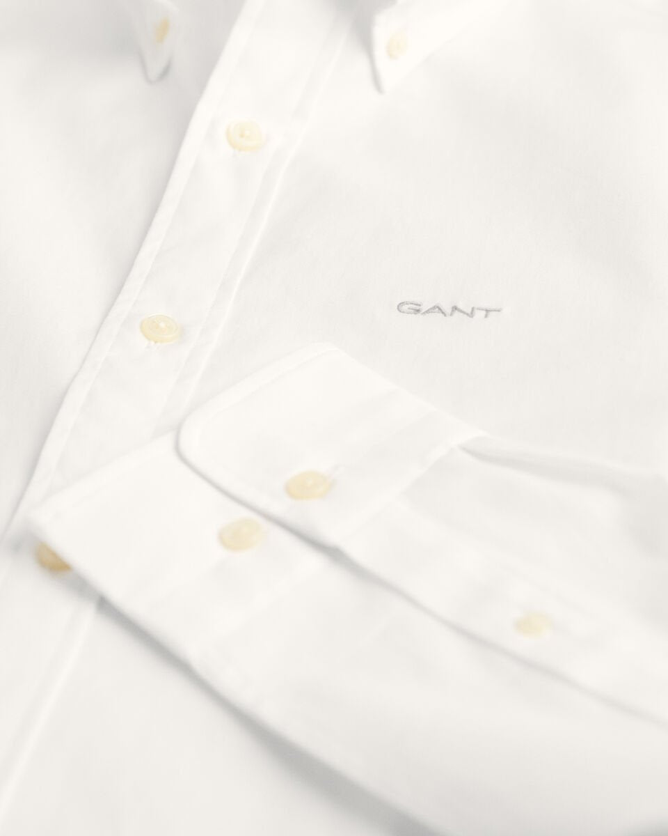 GANT Men's Regular Fit Solid Oxford Shirt – Classic White