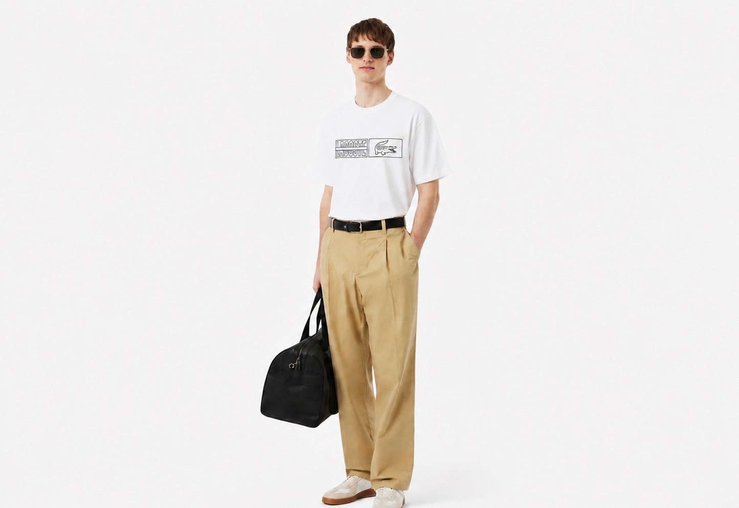 Lacoste Heritage Graphic Print Organic Cotton T-Shirt