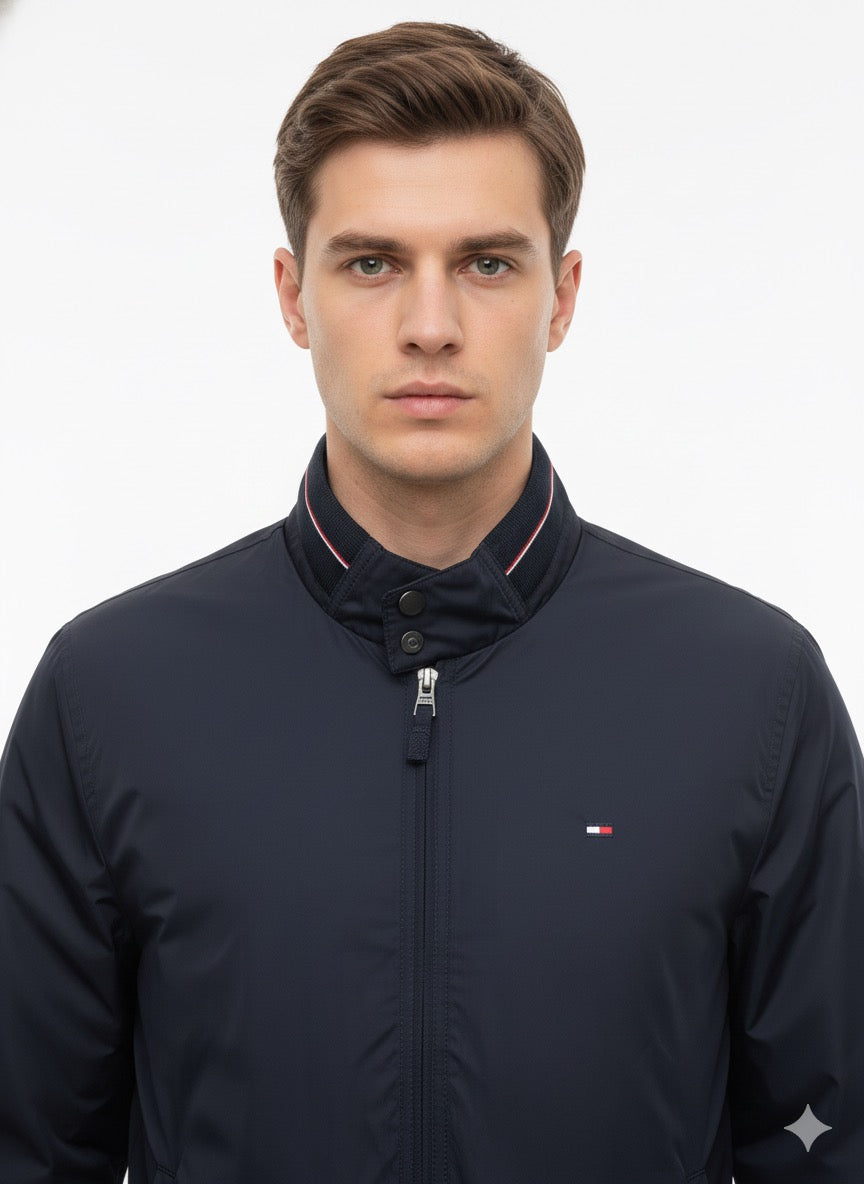 Tommy Hilfiger Essential Lightweight Navy Bomber Jacket