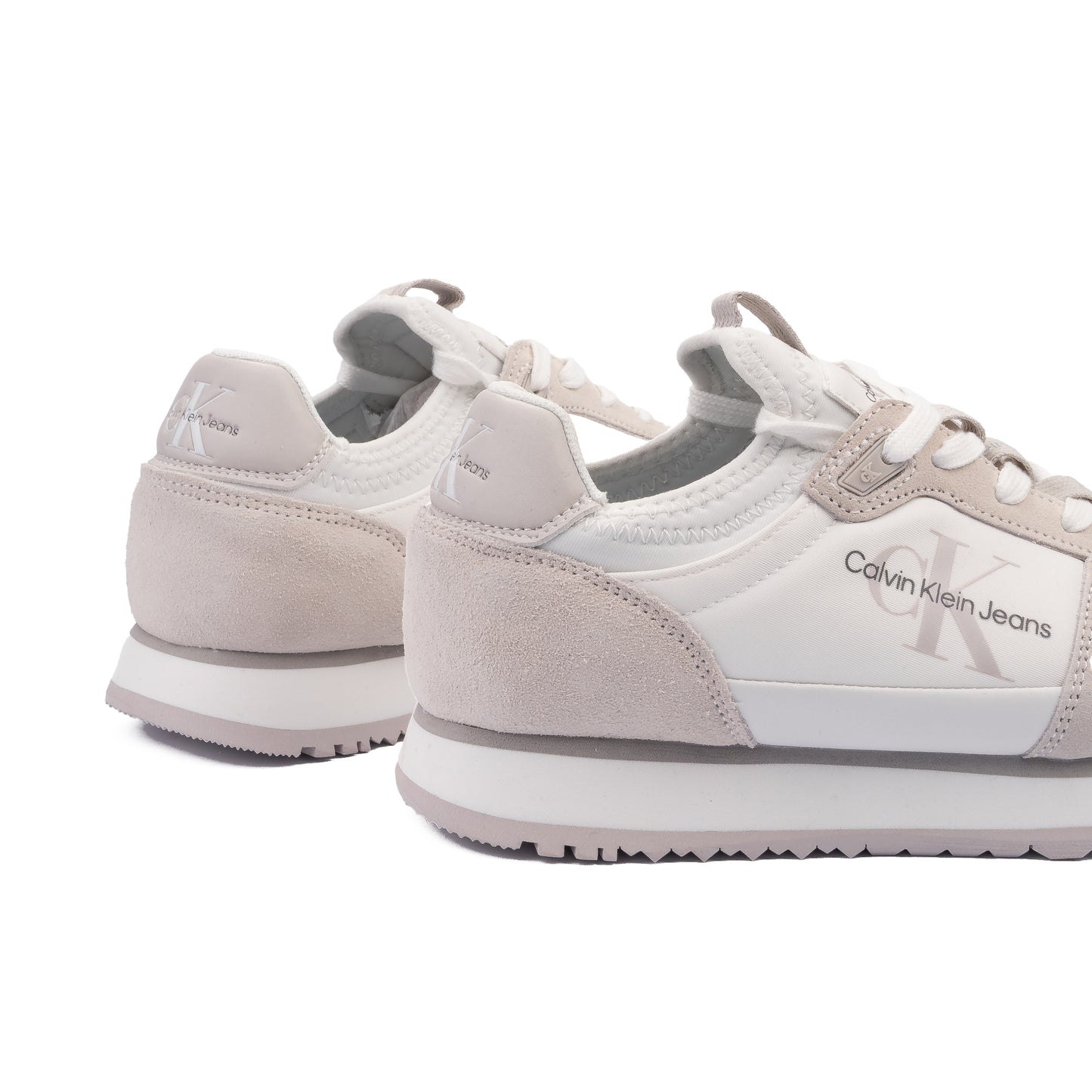 Calvin Klein Jeans Retro Runner Sneakers – Cool Grey/White
