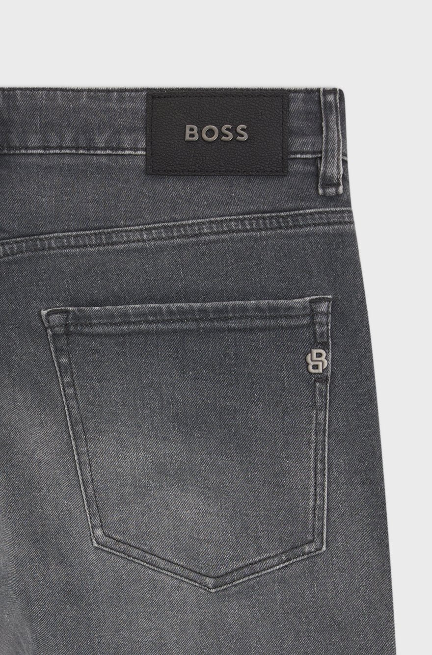 DELAWARE SLIM-FIT JEANS IN SUPER-SOFT GREY DENIM