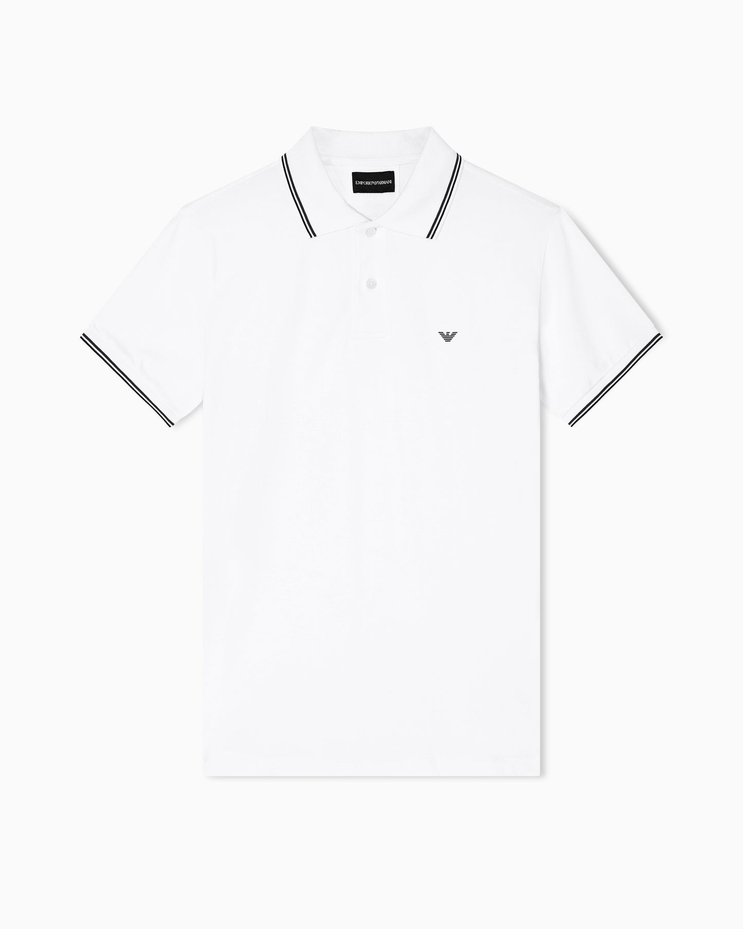 Emporio Armani Slim-Fit Stretch Piqué Polo with Contrast Tipping