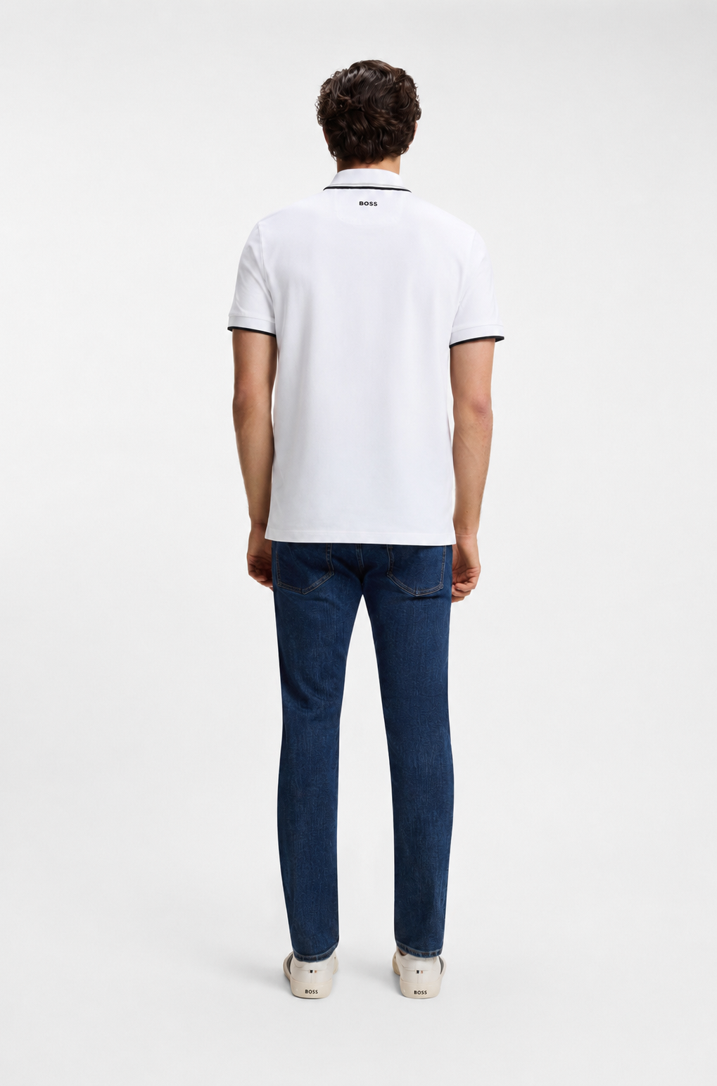 BOSS Slim-Fit Piqué Polo Shirt with Contrast Tipping