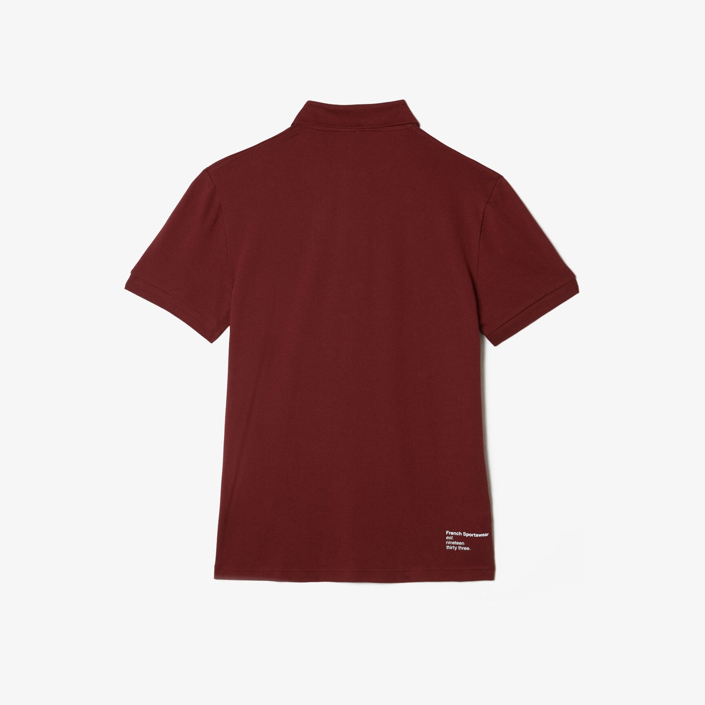 Lacoste Heritage Graphic Piqué Polo Shirt – Bordeaux Red