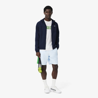 Lacoste Sport Men’s Scribble Graphic Logo Cotton T-Shirt – White/Green