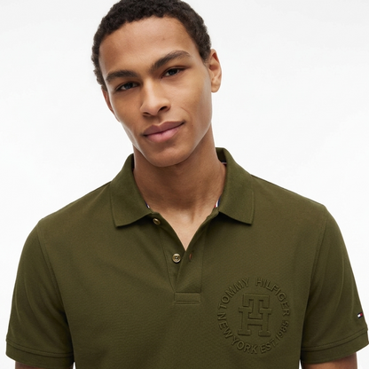 Tommy Hilfiger Embossed Monotype Piqué Polo