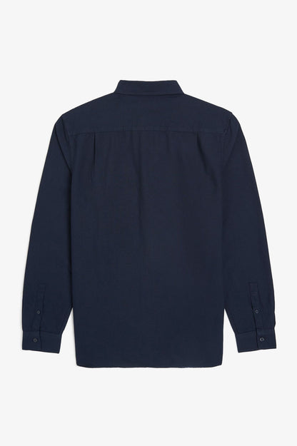 Fred Perry Slim-Fit Button-Down Cotton Oxford Shirt in Navy