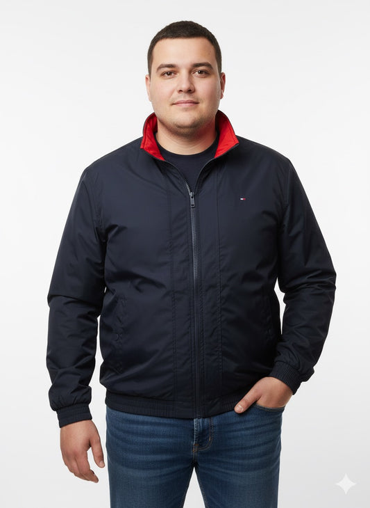 Tommy Hilfiger Classic Lightweight Navy Harrington Jacket