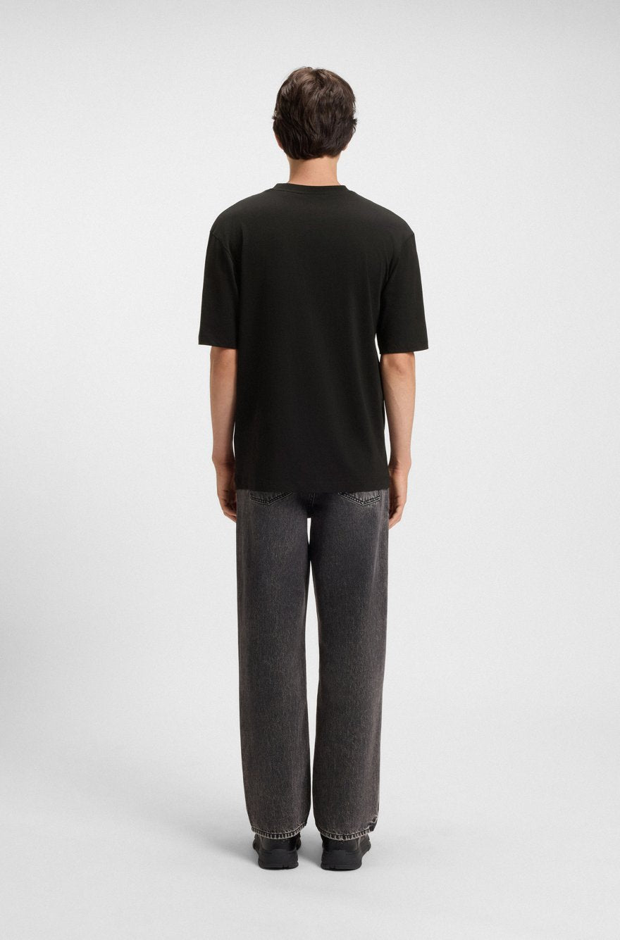 HUGO Relaxed-Fit Cotton T-Shirt with "Creative Dept." Block Logod