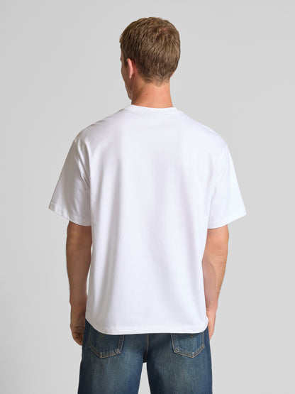Calvin Klein Relaxed Monogram Logo T-Shirt – White