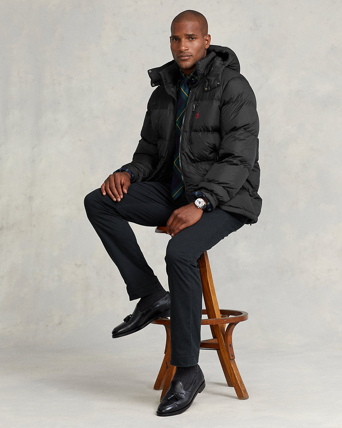 Polo Ralph Lauren Water-Repellent Down Puffer Jacket - Black