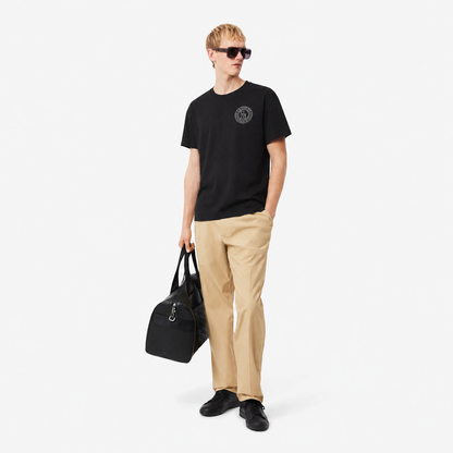 LACOSTE Men's Heritage Crest Cotton Jersey T-Shirt