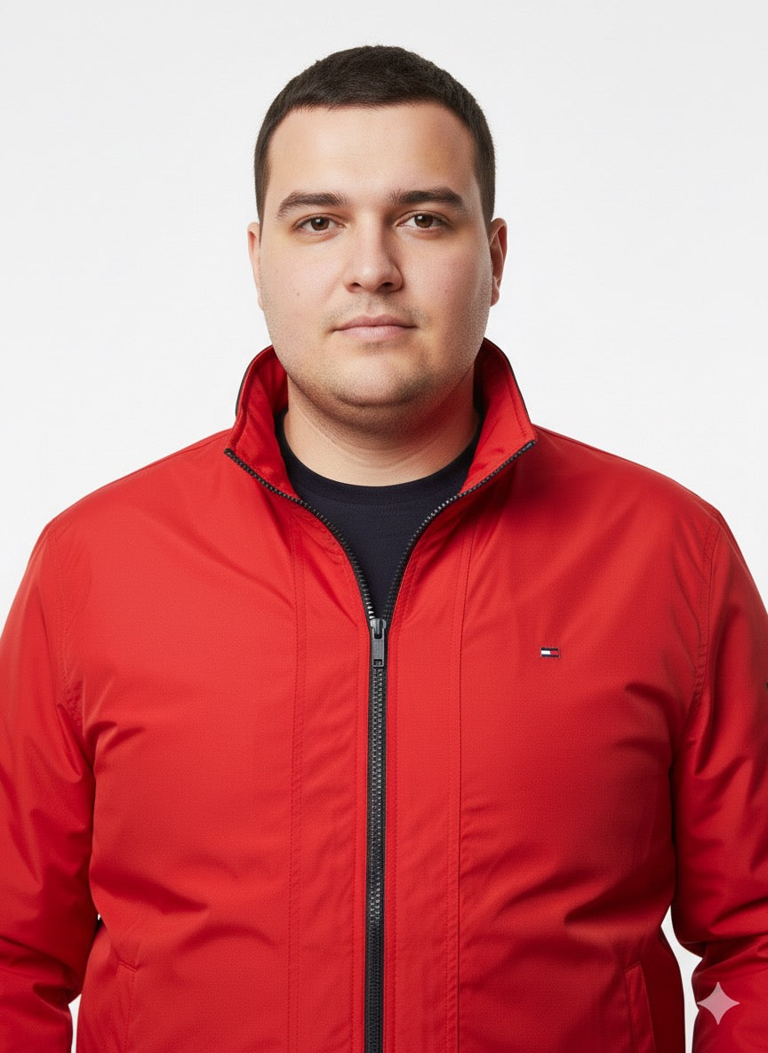 Tommy Hilfiger Classic Lightweight Navy Harrington Jacket