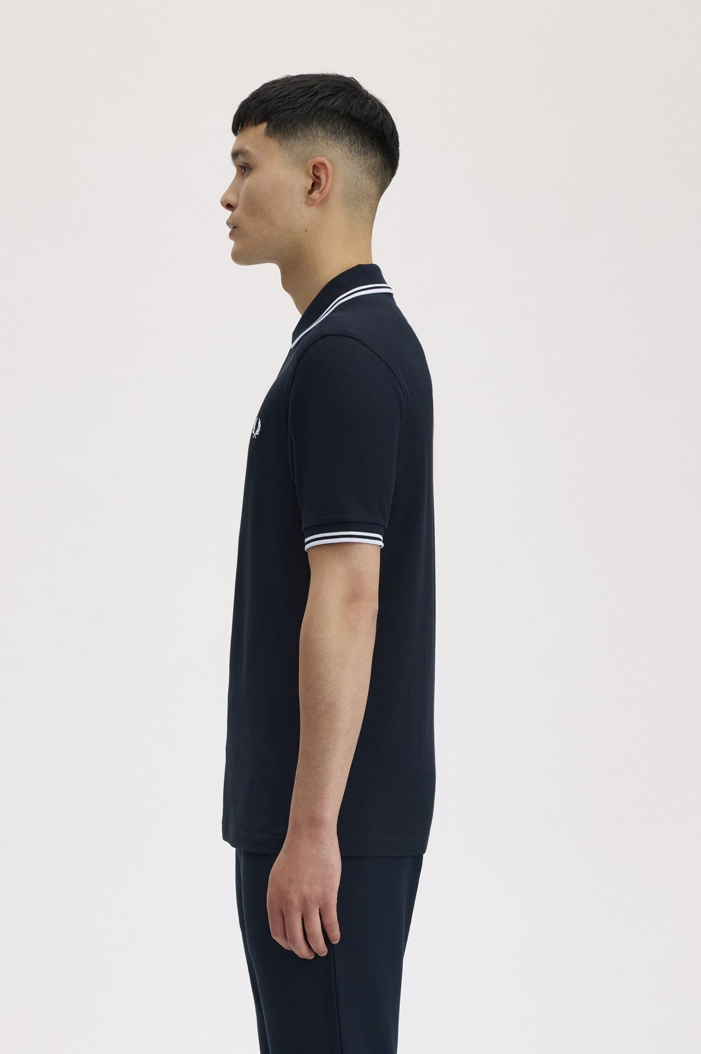Fred Perry M3600 Twin Tipped Polo Shirt – Navy / White / Ice