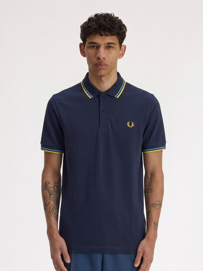 Fred Perry M3600 Twin Tipped Polo Shirt – Navy / Aztec / Midnight