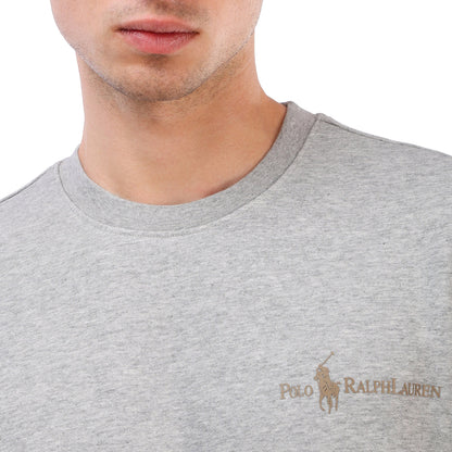 Polo Ralph Lauren Men’s Embroidered Logo Fleece Sweatshirt – Heather Grey