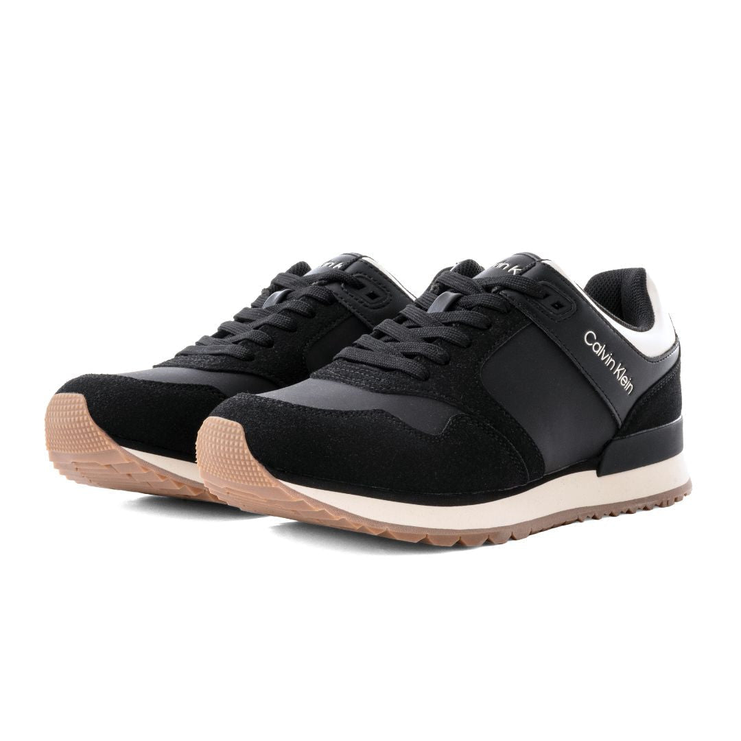 Calvin Klein Black Runner Sneakers - Contrast Sole