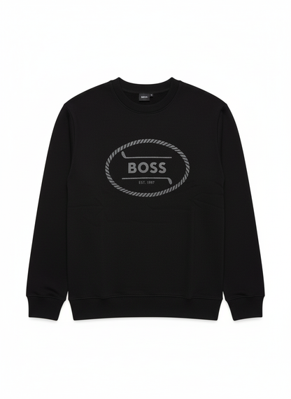 COTTON SWEATSHIRT WITH LOGO DETAIL