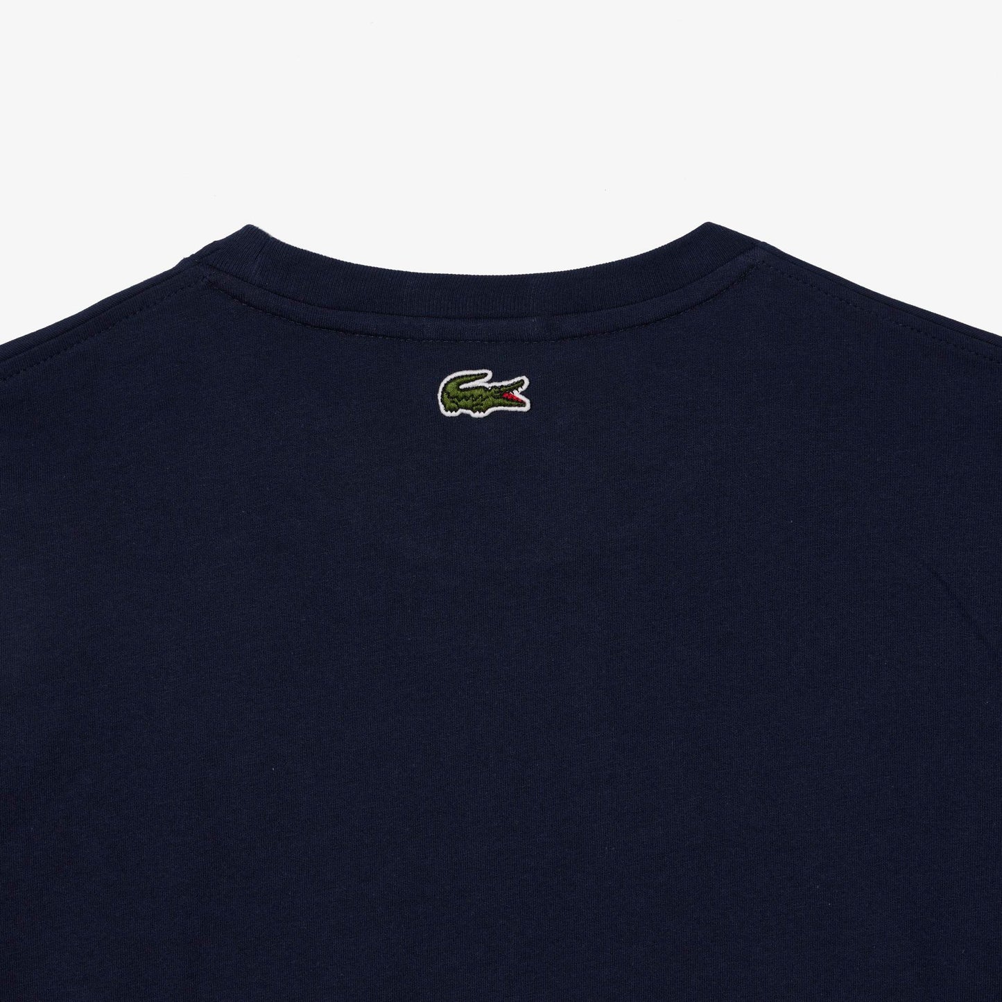 Lacoste Unisex Regular Fit Heritage Logo T-Shirt - Navy