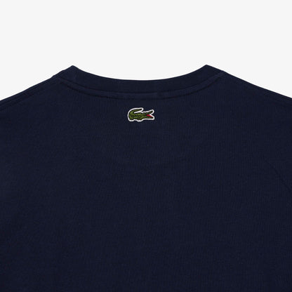 Lacoste Unisex Regular Fit Heritage Logo T-Shirt - Navy