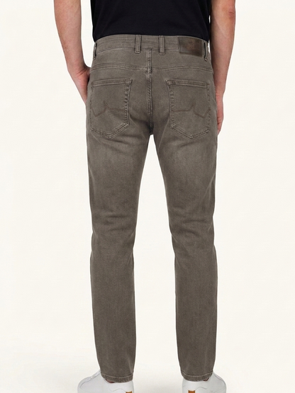 Paul & Shark - Slim-Fit Garment-Dyed Jeans in Grey Olive
