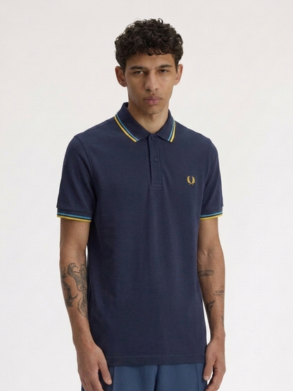 Fred Perry M3600 Twin Tipped Polo Shirt – Navy / Aztec / Midnight