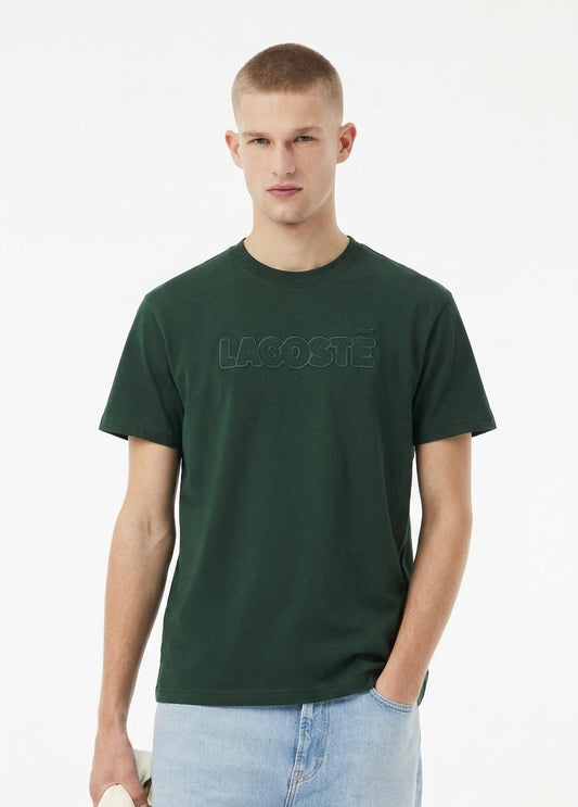 Lacoste Regular-Fit T-shirt in Heavy Cotton Piqué with 3D Raised Embroidery