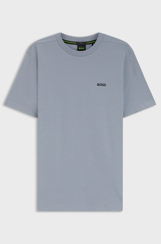 BOSS Slim-Fit Stretch Cotton T-Shirt with Micro Embroidered Logo