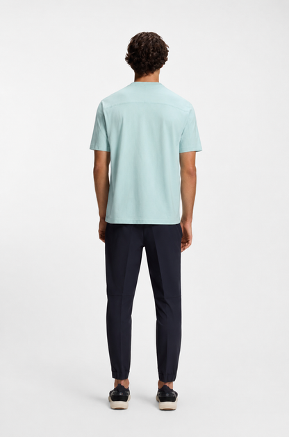 BOSS "Dynamic Panel" Graphic Tee in Mint Green