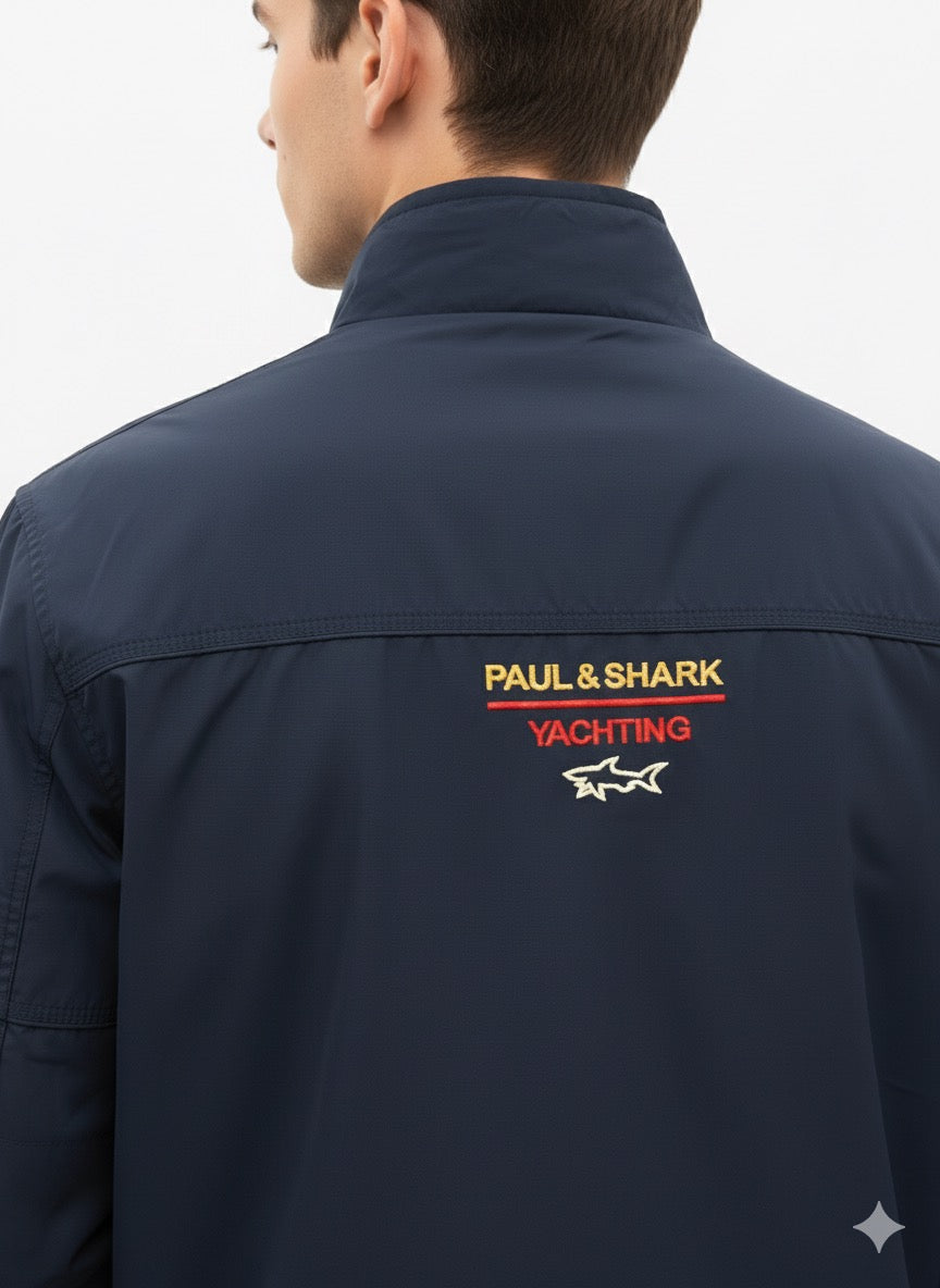 Paul & Shark Navy Padded Lightweight Zip Jacket