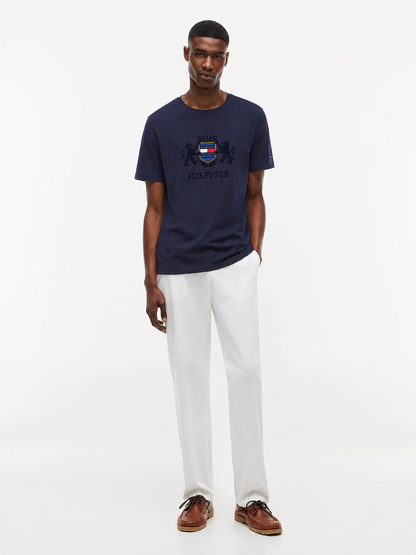 Tommy Hilfiger Crest Logo Slim Fit T-Shirt