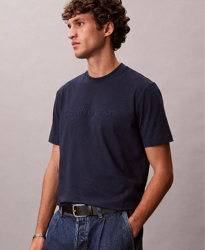 Calvin Klein Jeans – Embossed Logo Cotton Slim-Fit T-Shirt