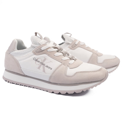 Calvin Klein Jeans Retro Runner Sneakers – Cool Grey/White