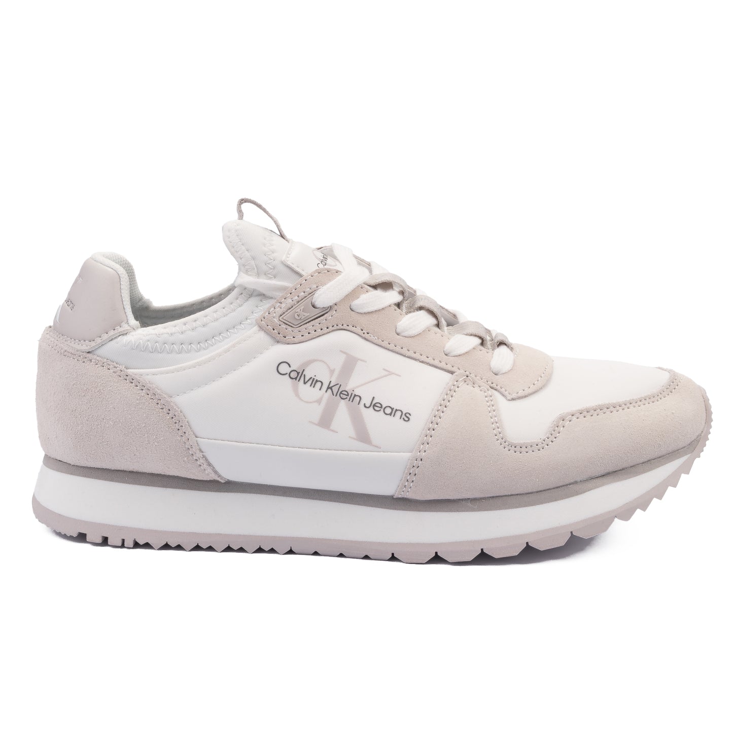 Calvin Klein Jeans Retro Runner Sneakers – Cool Grey/White