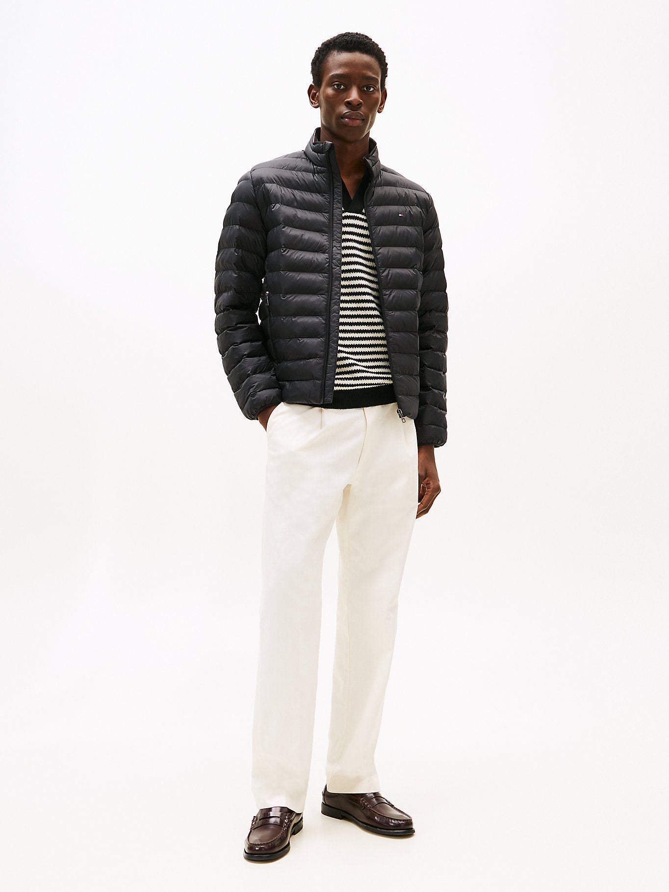 Tommy Hilfiger Men’s Essential Lightweight Puffer Jacket – Black