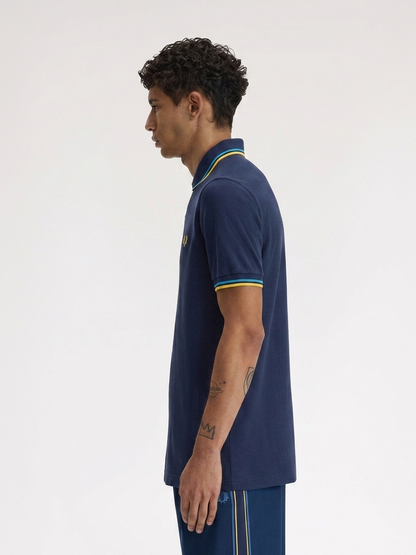 Fred Perry M3600 Twin Tipped Polo Shirt – Navy / Aztec / Midnight