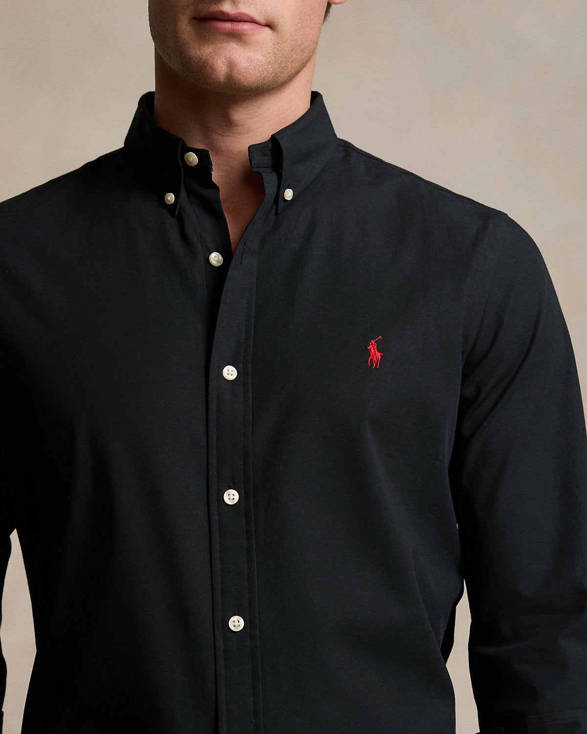 Polo Ralph Lauren Slim Fit Poplin Shirt – Jet Black