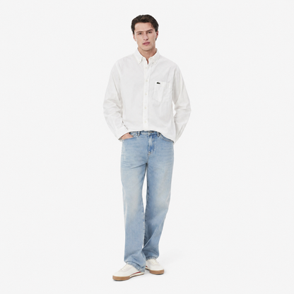 Lacoste Men's Button-Down Cotton Oxford Shirt