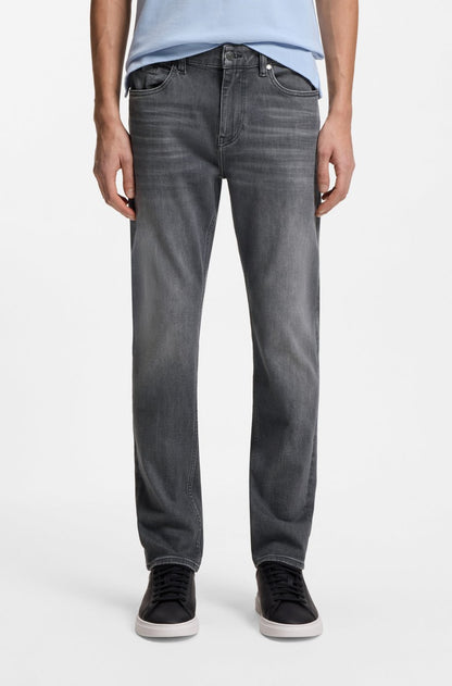 DELAWARE SLIM-FIT JEANS IN SUPER-SOFT GREY DENIM