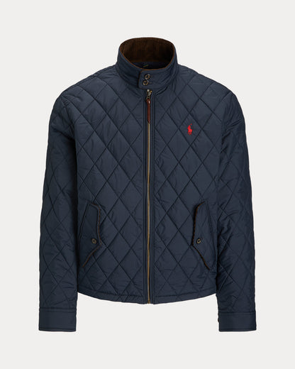 Polo Ralph Lauren Diamond Quilted Jacket with Corduroy Collar - Navy