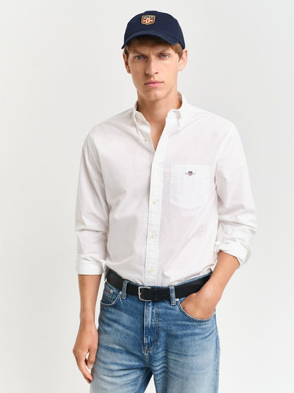 GANT Men’s Classic Button-Down Oxford Shirt – Off-White/Eggshell
