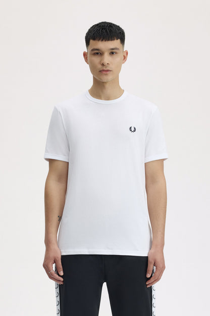 Fred Perry Authentic Crew Neck T-Shirt – White