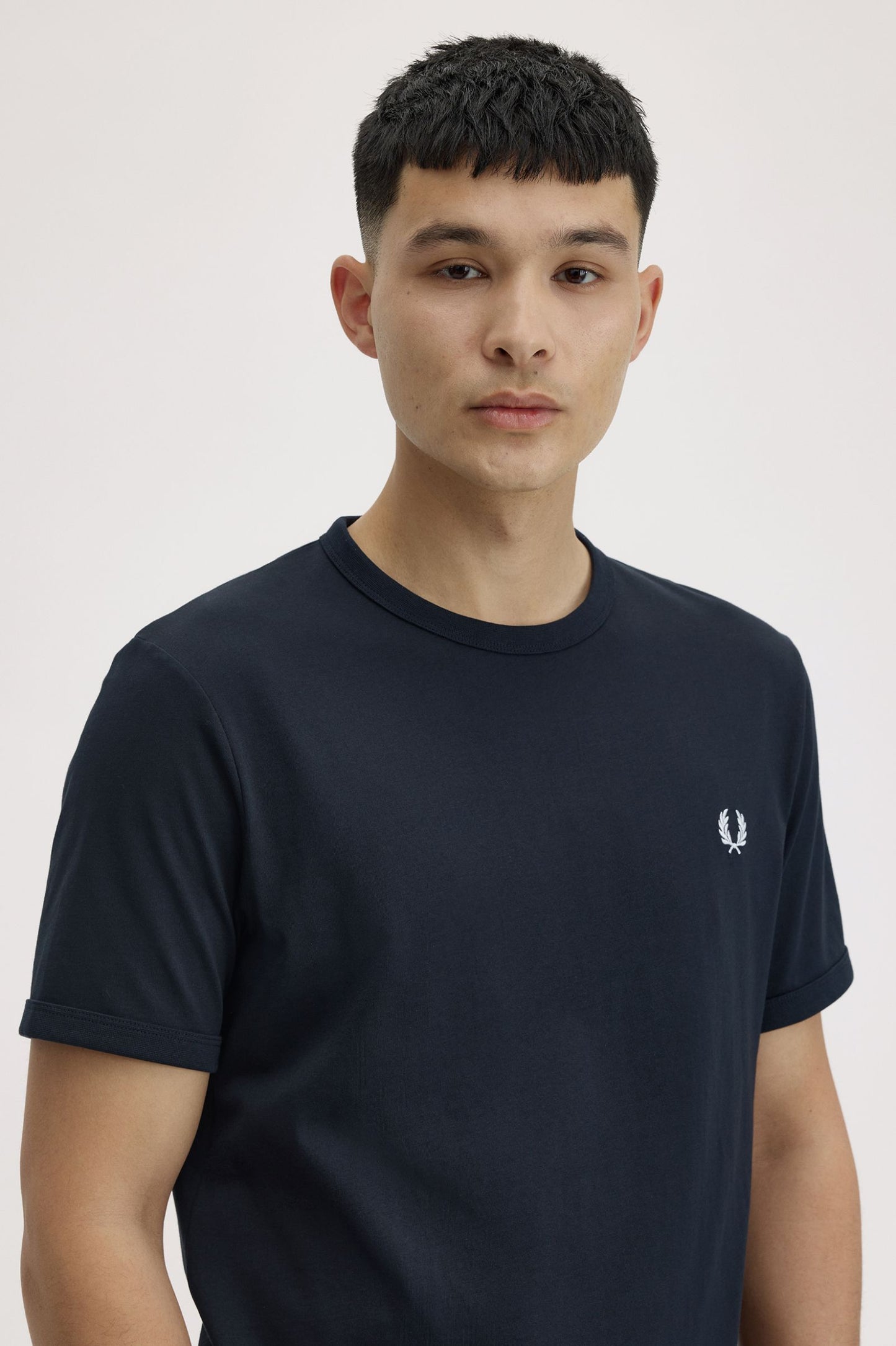 Fred Perry Essential Crew Neck T-Shirt – Navy