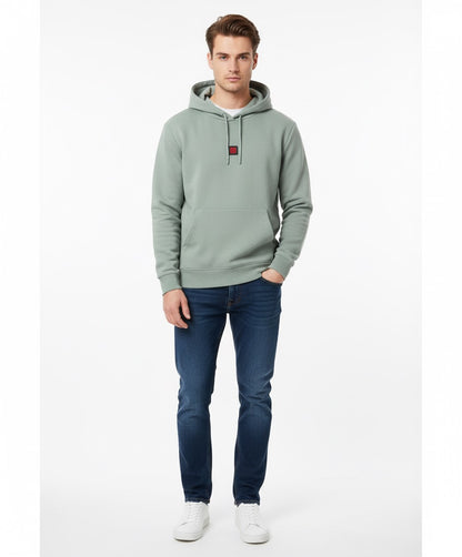 HUGO Relaxed-Fit Hoodie in Cotton-Blend Sweatshirt Fabric