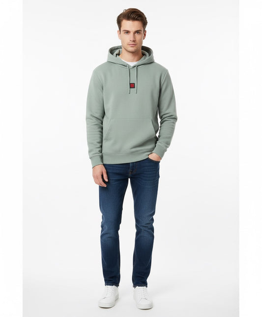 HUGO Relaxed-Fit Hoodie in Cotton-Blend Sweatshirt Fabric
