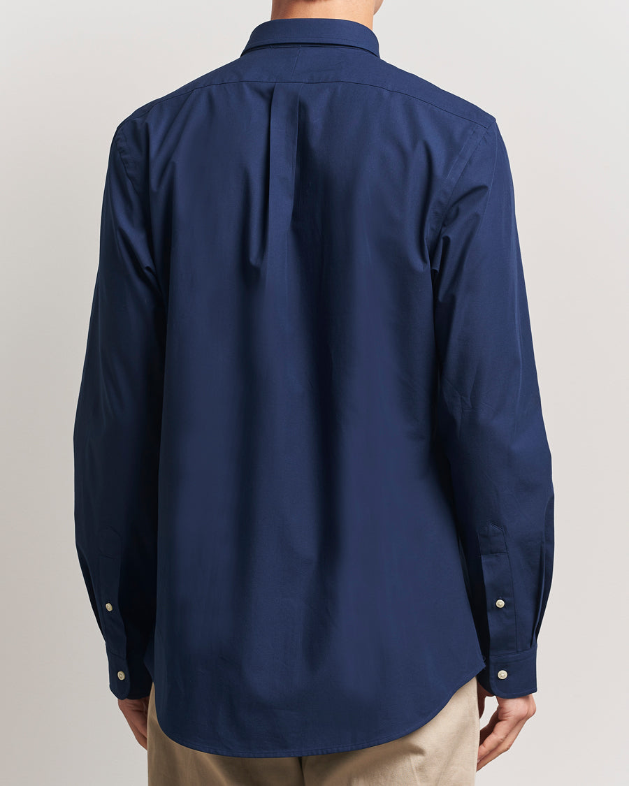 Polo Ralph Lauren Slim Fit Smooth Cotton Poplin Shirt - Navy Blue