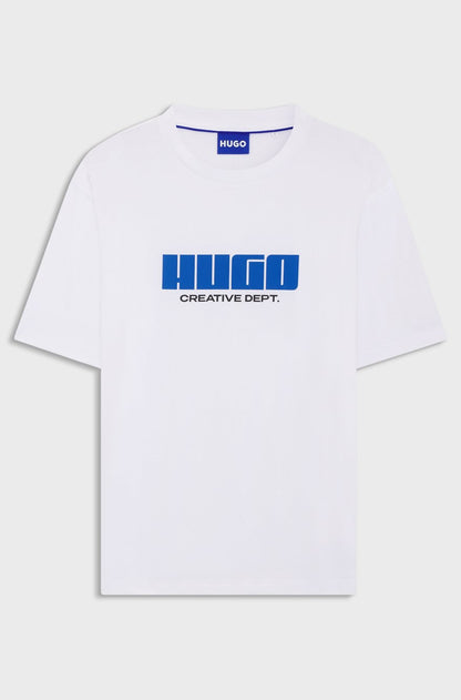 HUGO Relaxed-Fit Cotton T-Shirt with "Creative Dept." Block Logo
