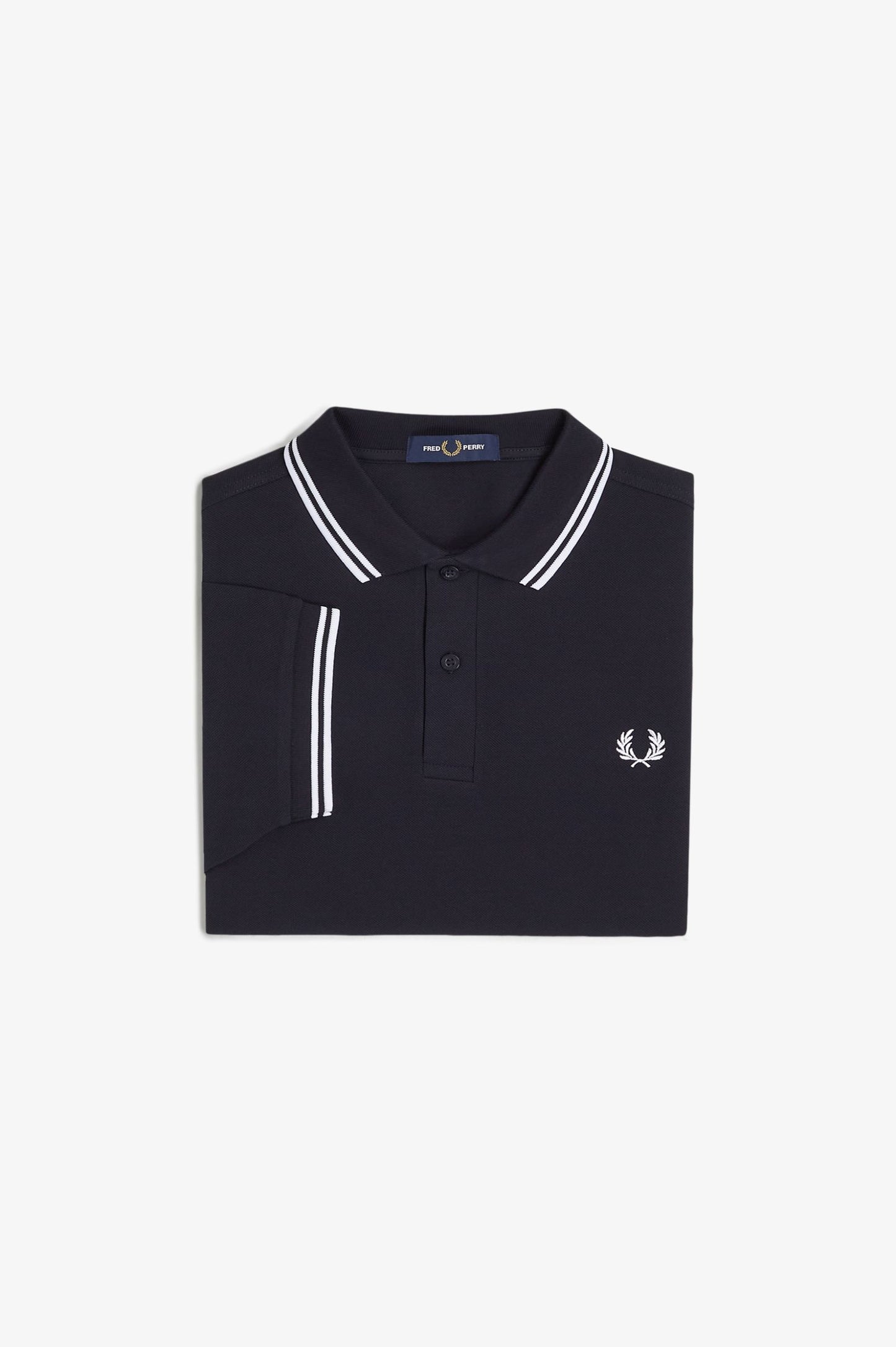 Fred Perry M3600 Twin Tipped Polo Shirt – Navy / White / Ice