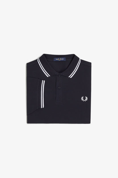 Fred Perry M3600 Twin Tipped Polo Shirt – Navy / White / Ice