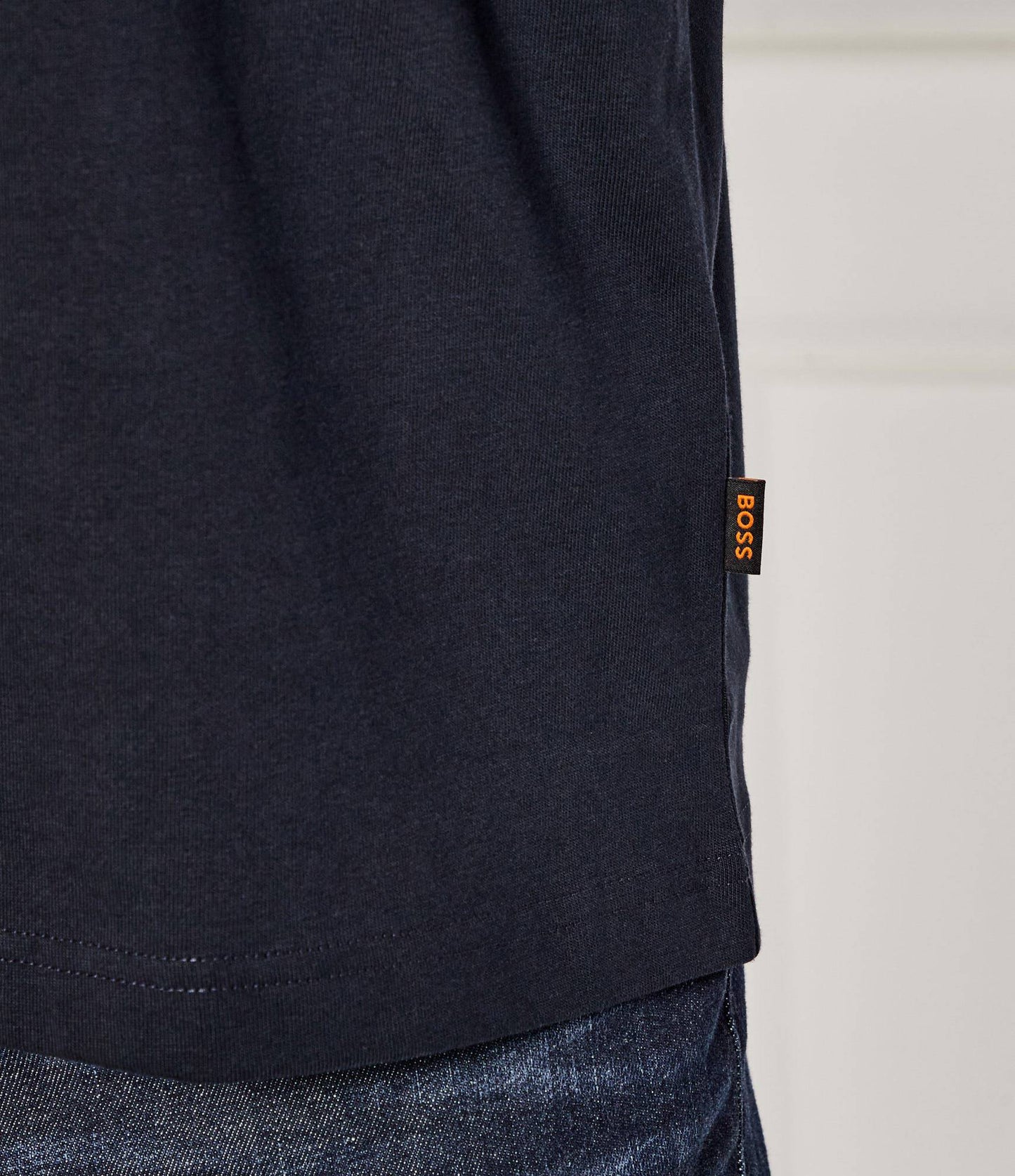 BOSS Relaxed-Fit Cotton Graphic T-Shirt with "Above" Mountain Print